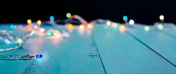 Natal luzes bokeh fundo — Fotografia de Stock