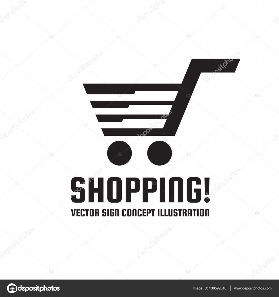 Download Web shopping - vector logo template concept illustration ...