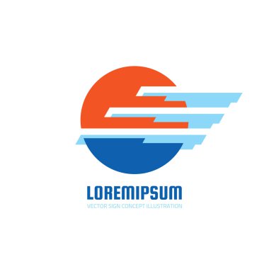Soyut stilize planet - vektör logo şablonu konsept illüstrasyon. İş yaratıcı geometrik işareti. Küre sembolü. Tasarım şablonu.