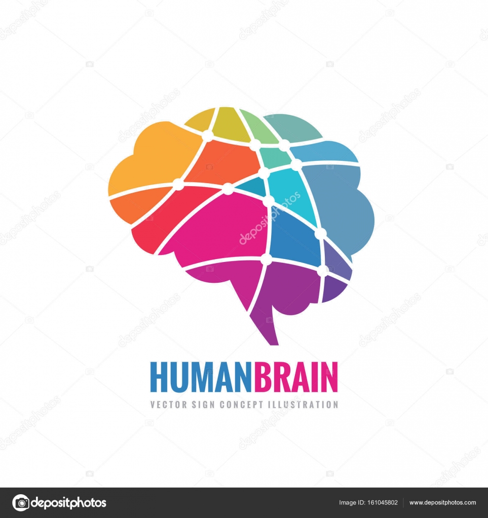 Creative brain logo design. Brainstorm power thinking brain Logotype icon  13906231 Vector Art at Vecteezy