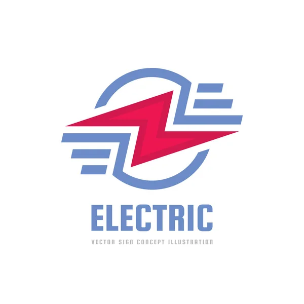 Lightning - illustrazione del modello logo vettoriale. Icona energia elettrica. Segno di tecnologia moderna. Elemento di design . — Vettoriale Stock