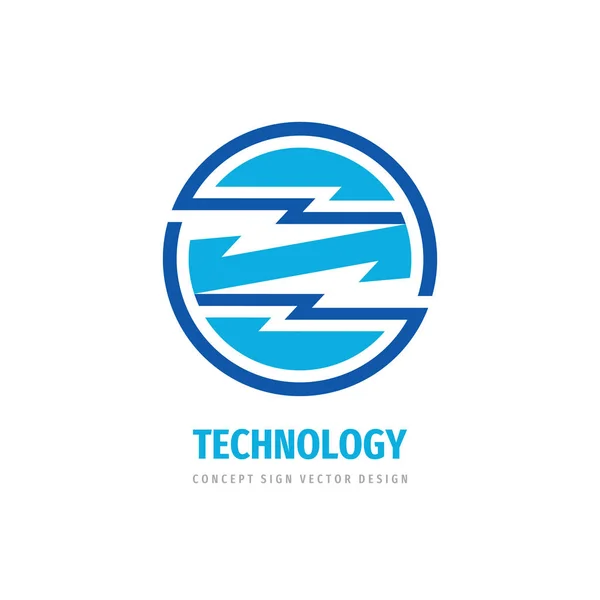 Technologie Concept Logo Ontwerp Elektronisch Logo Van Het Netwerk Bedrijfslogo — Stockvector