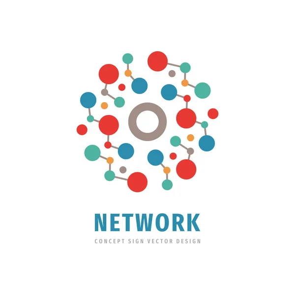 Σχεδιασμός Υπολογιστικού Δικτύου Διανυσματικού Λογότυπου Σήμανση Λογότυπου Τεχνολογίας Ηλεκτρονικό Σύμβολο — Διανυσματικό Αρχείο