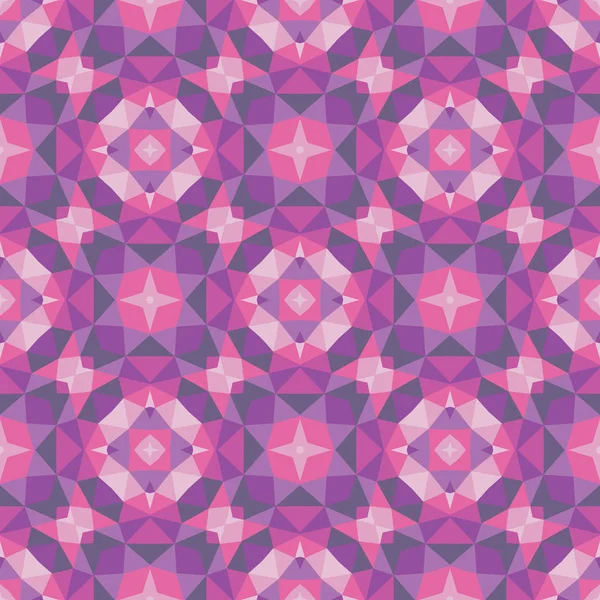 Абстрактный Геометрический Фон Бесшовный Дизайн Шаблона Фиолетовые Сиреневые Цвета Мозаичная — стоковый вектор