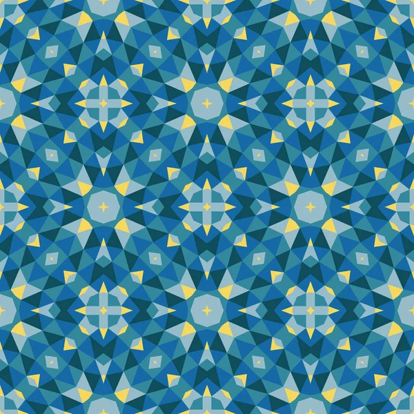 Fondo Geométrico Abstracto Diseño Patrón Sin Costuras Color Azul Estructura — Archivo Imágenes Vectoriales