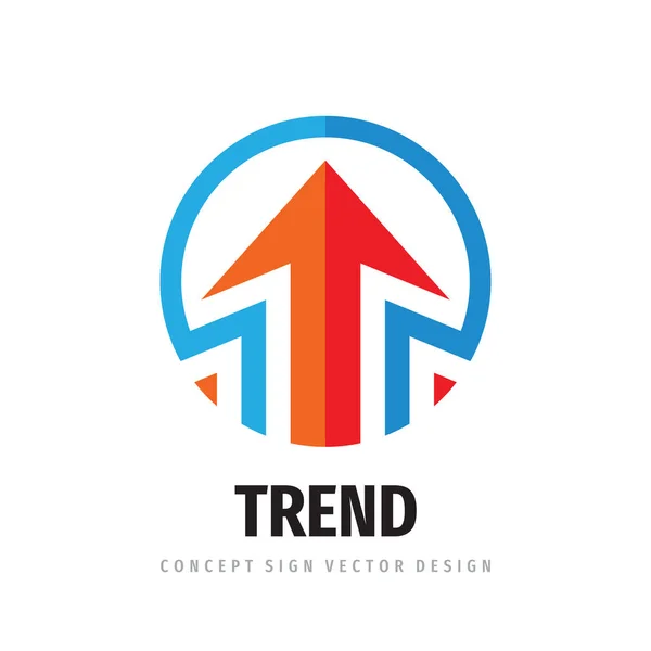 Desain Logo Bisnis Panahan Strategi Kemajuan Logo Sign Simbol Logo - Stok Vektor