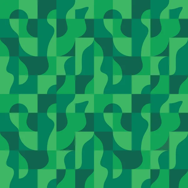 Bakgrund Vektor Abstrakt Design Geometriskt Sömlöst Mönster Grön Färg Dekorativa — Stock vektor