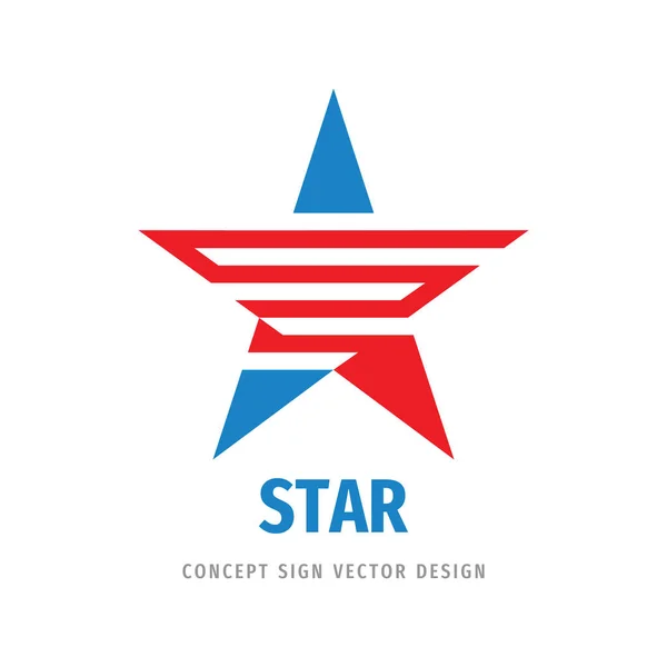 Дизайн Логотипа Звезды Сумасшедший Концептуальный Знак Лидерство Креативный Логотип Иконы — стоковый вектор