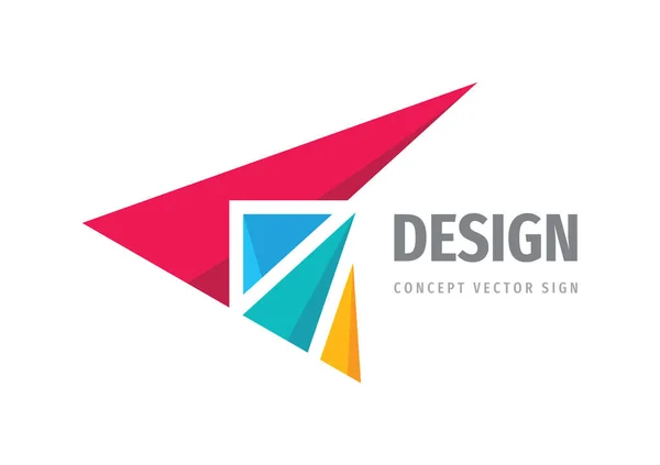 Ala Concepto Logotipo Plantilla Vector Ilustración Signo Dinámico Del Logotipo — Archivo Imágenes Vectoriales