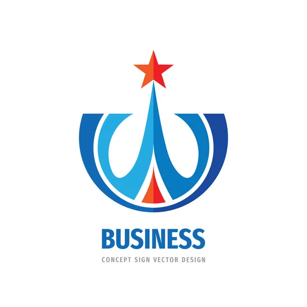 Başarısı Logo Şablonu Tasarımı Soyut Iyimserlik Yaratıcı Logo Işareti Liderlik — Stok Vektör