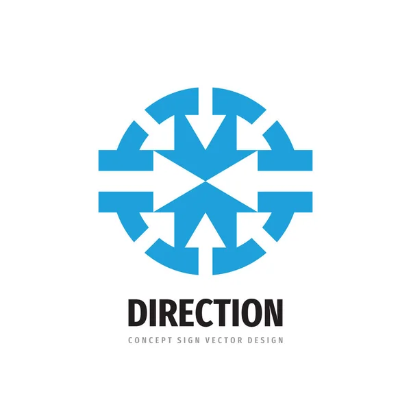 Yönü Simge Logo Şablonu Tasarım Elemanı Liderlik Kavramı Logosu Işareti — Stok Vektör