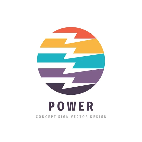 Εταιρική Έννοια Επιχειρηματικό Λογότυπο Template Διανυσματική Απεικόνιση Χρωματιστές Ρίγες Σχήμα — Διανυσματικό Αρχείο