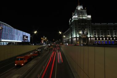 Moskova gece Zafer Meydanı