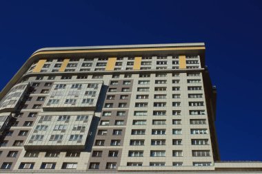 Moskova 'nın sokak dokusu evleri inşa edildi 