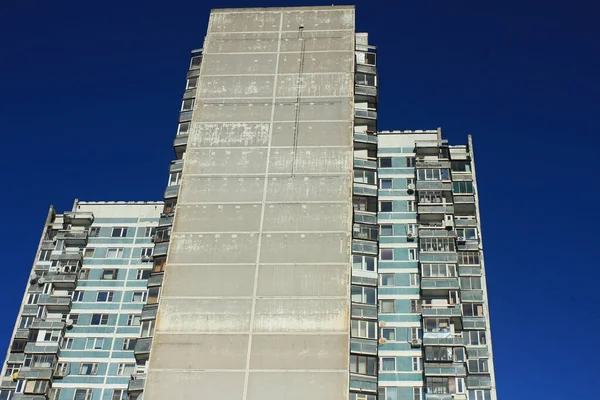 Moskou Stad Straat Textuur Gebouw Huizen Gebouwd 1980 Jaar — Stockfoto