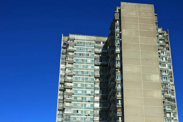 Moscú Ciudad Calle Textura Edificio Casas Construidas 1980 Años — Foto de Stock