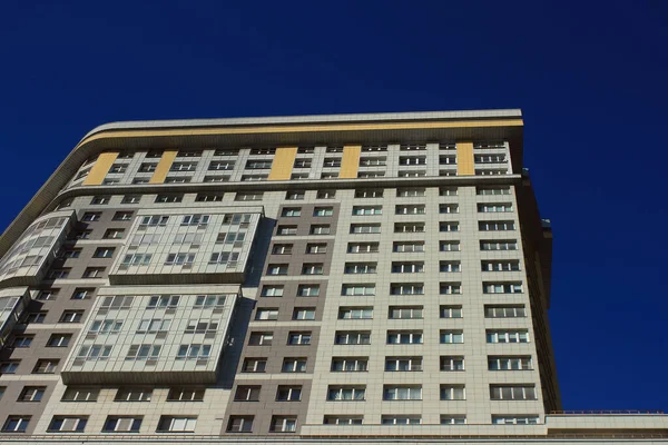 Moscovo Cidade Rua Textura Construção Casas Construídas — Fotografia de Stock