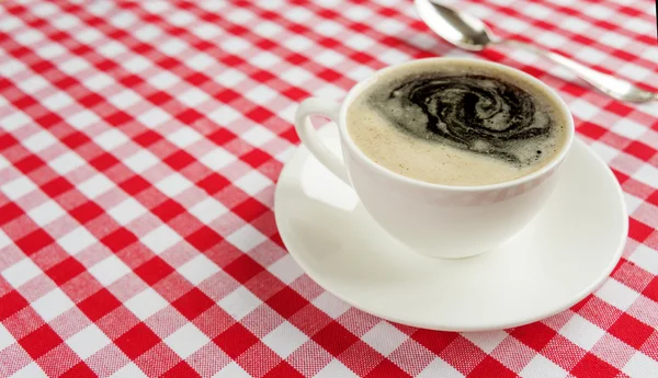 Beyaz fincan sade kahve — Stok fotoğraf