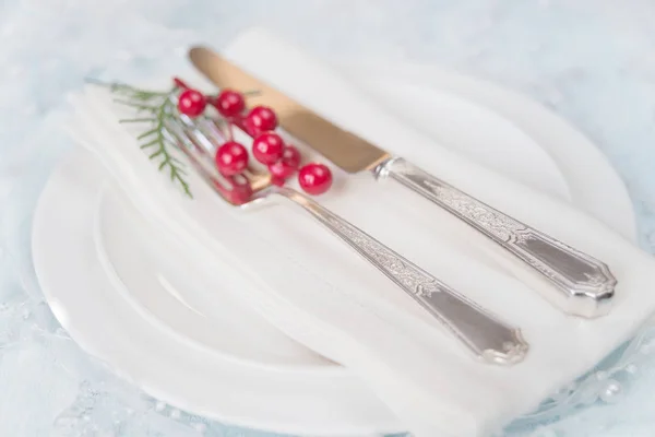 Prachtige kerst tafel — Stockfoto