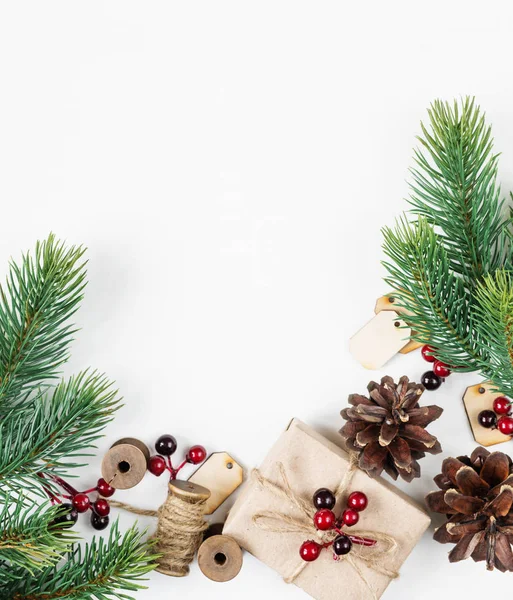 Christmas frame on a white background