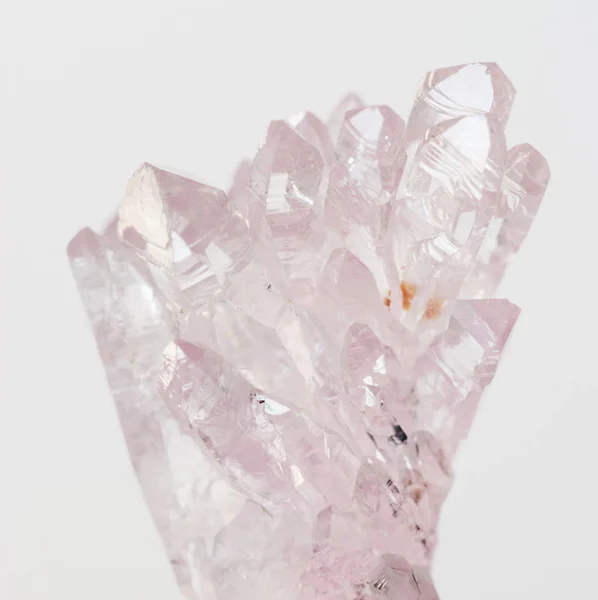 Pink quartz crystals — Stock Photo, Image