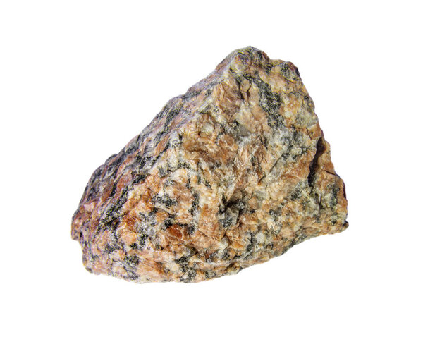 Granite on white background