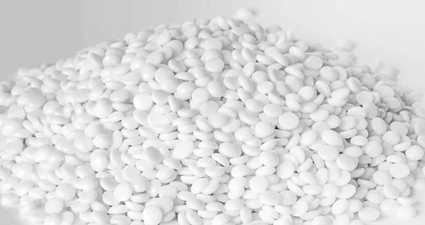 White polymer granules — Stock Photo, Image