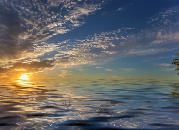 Manhã de verão no mar — Fotografia de Stock