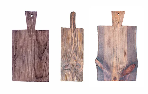 Three old cutting boards — Stock Photo, Image