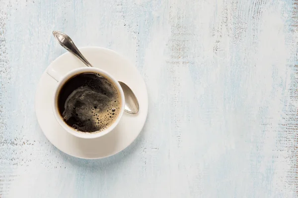 Porselen fincan siyah kahve — Stok fotoğraf