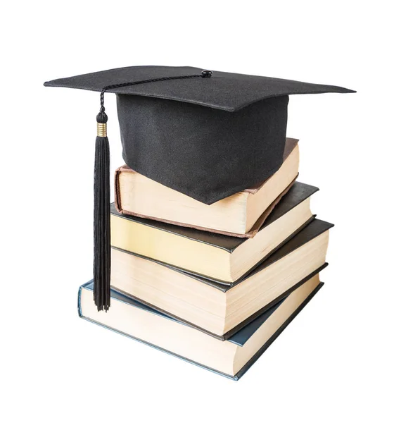 Graduate hatand books — Stock Photo, Image