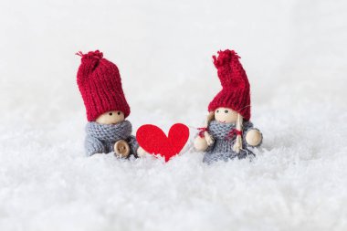 Sevgililer günü için tebrik kartı.