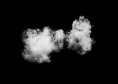 Siyah izole tek bulut