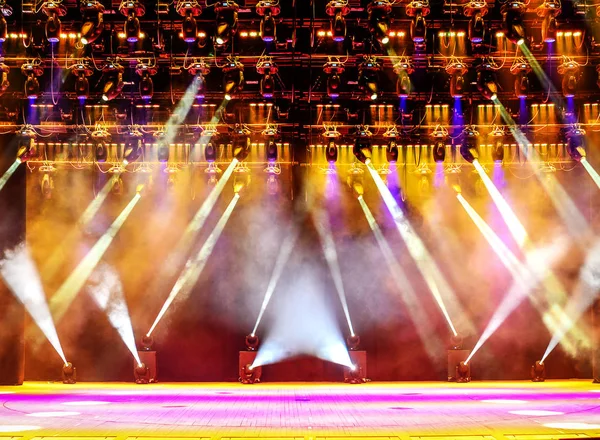 Illuminated concert stage — Stock Photo, Image