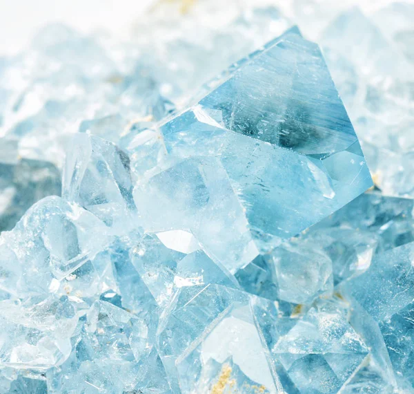 Cristalli blu della celestite — Foto Stock