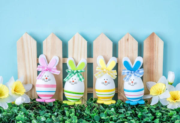 Funny Easter bunnies — Stock Photo, Image