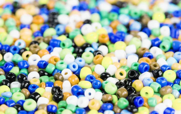 Heap of multi-colored beads — Stock Photo, Image
