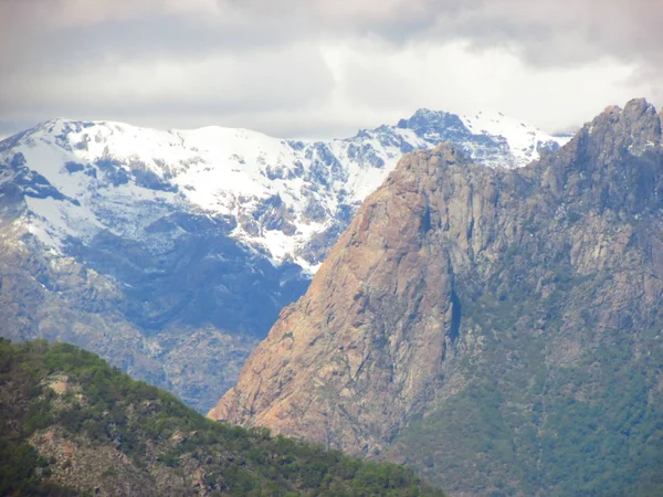 Anden Gebirge Schnee Zentralchile Rabones — Stockfoto