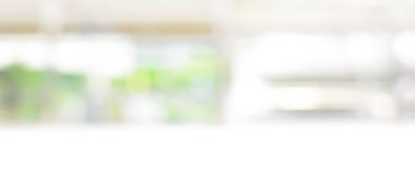 Beyaz yeşil soyut panoramik afiş arka plan bulanıklık 