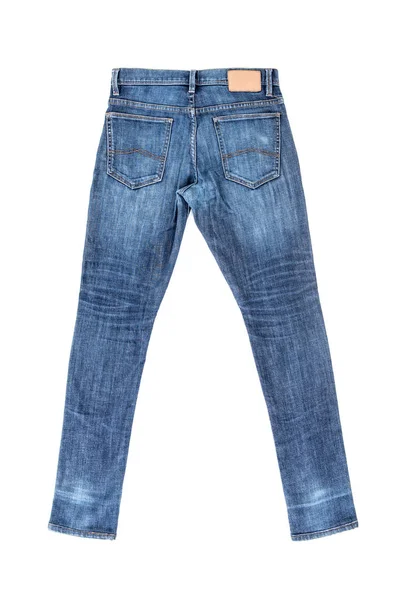 Parte de trás de jeans jeans jeans azul — Fotografia de Stock