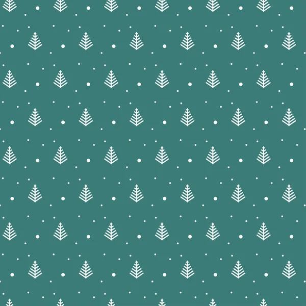 Turquoise Christmas pattern — Stock Vector