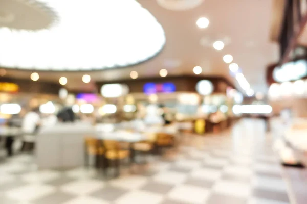 Blur food court in shopping mall — Stok Foto