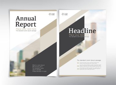 Modern iş kapak sayfaları, vektör şablonu