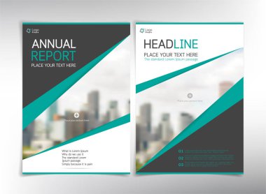 Modern iş kapak sayfaları, vektör şablonu ile resimleri için yer