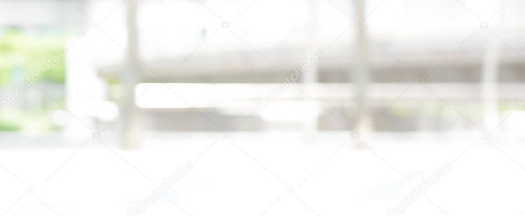 Abstract blur white banner background