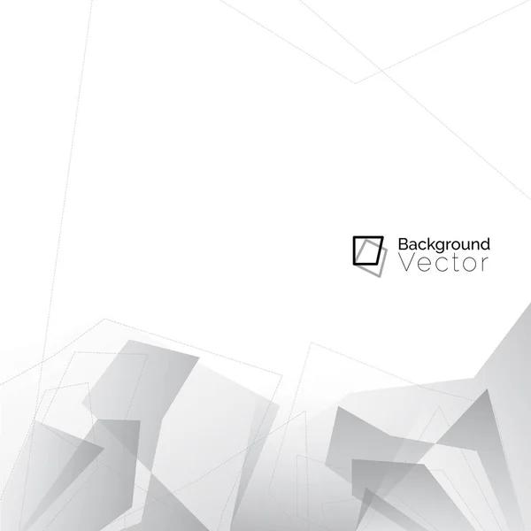 Moderne weiße graue Polygon abstrakten Hintergrund — Stockvektor