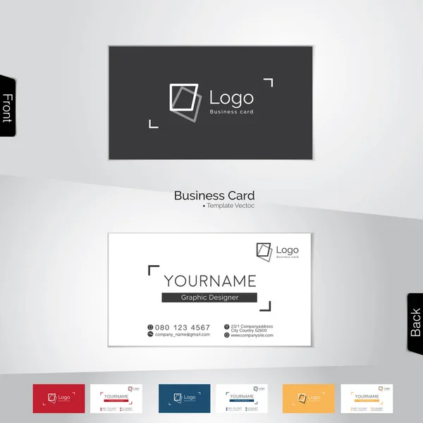 Modern business card template set — Stock Vector