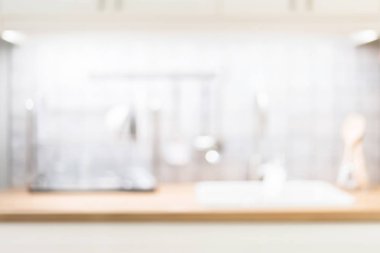 Mutfak iç için arka plan bulanıklık