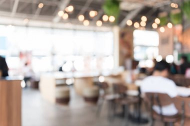 Restoran iç için arka plan bulanıklık