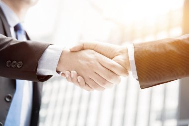 Eller iş adamları, el sıkışma yapma kapandı